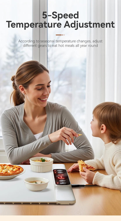 Electric Food Warming Tray to Keep Meals Hot for Parties and Everyday Dining