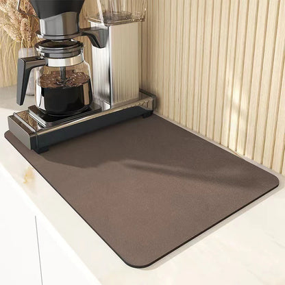 Super Absorbent Nonslip Dish Drying Mat to Keep Counters Dry and Spotless