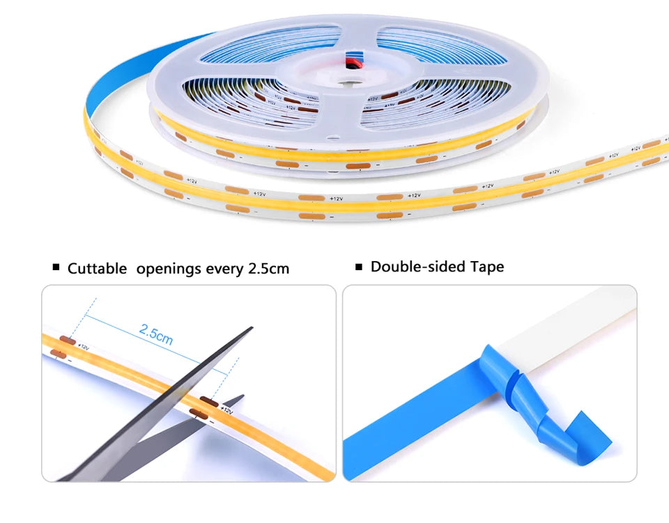 Dimmable LED Cabinet Strip Light with Motion Sensor for Instant Handsfree Lighting