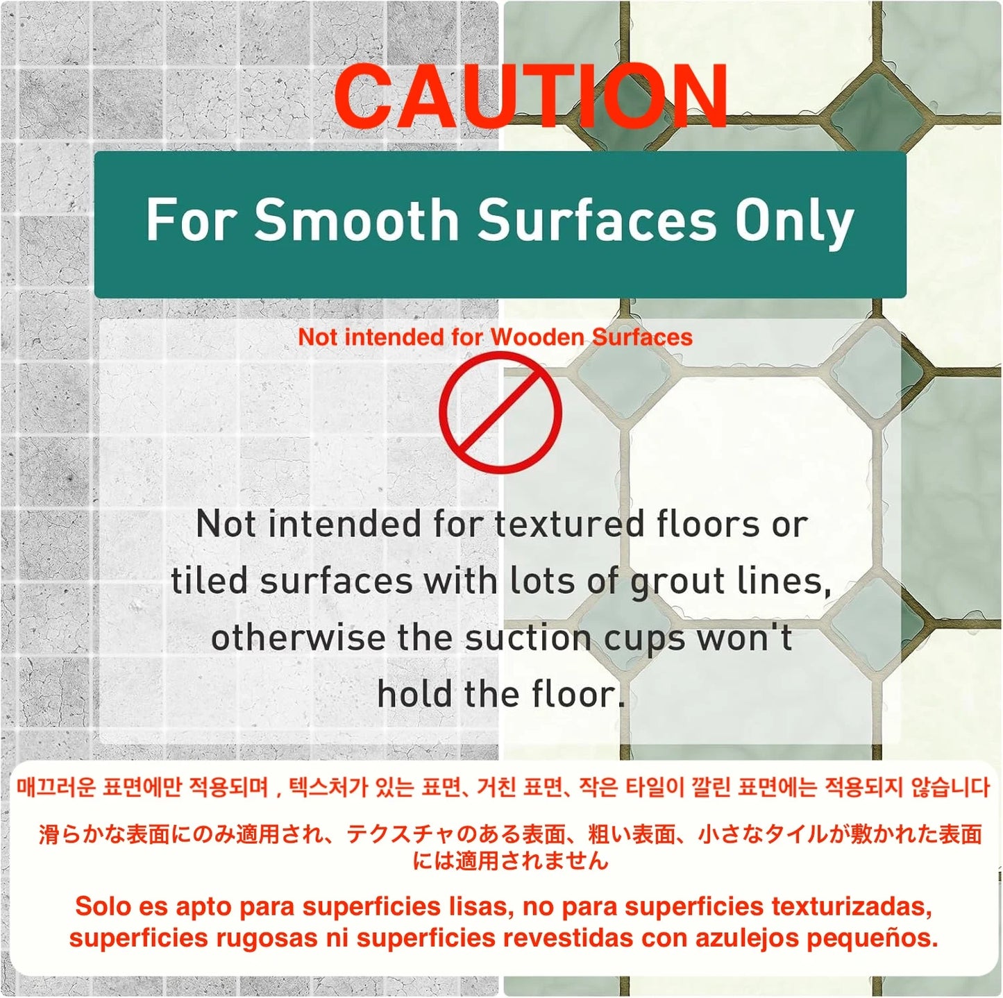 Nonslip Bathtub Mat with Suction Cups and Drain Holes for Safe Footing Every Shower