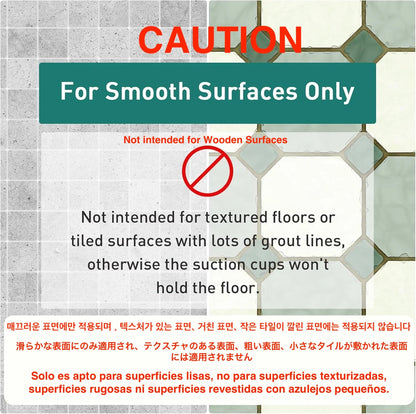 Nonslip Bathtub Mat with Suction Cups and Drain Holes for Safe Footing Every Shower