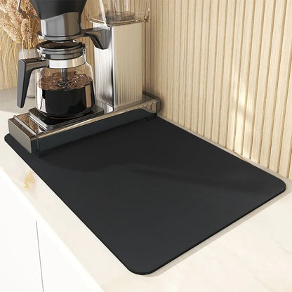 Super Absorbent Nonslip Dish Drying Mat to Keep Counters Dry and Spotless