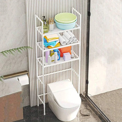 Over the Toilet Multi Tier Storage Rack to Maximize Bathroom Space Without Drilling