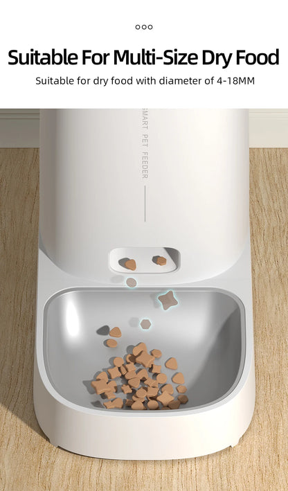 Smart WiFi Automatic Pet Feeder to Schedule and Control Your Pets Meals Remotely