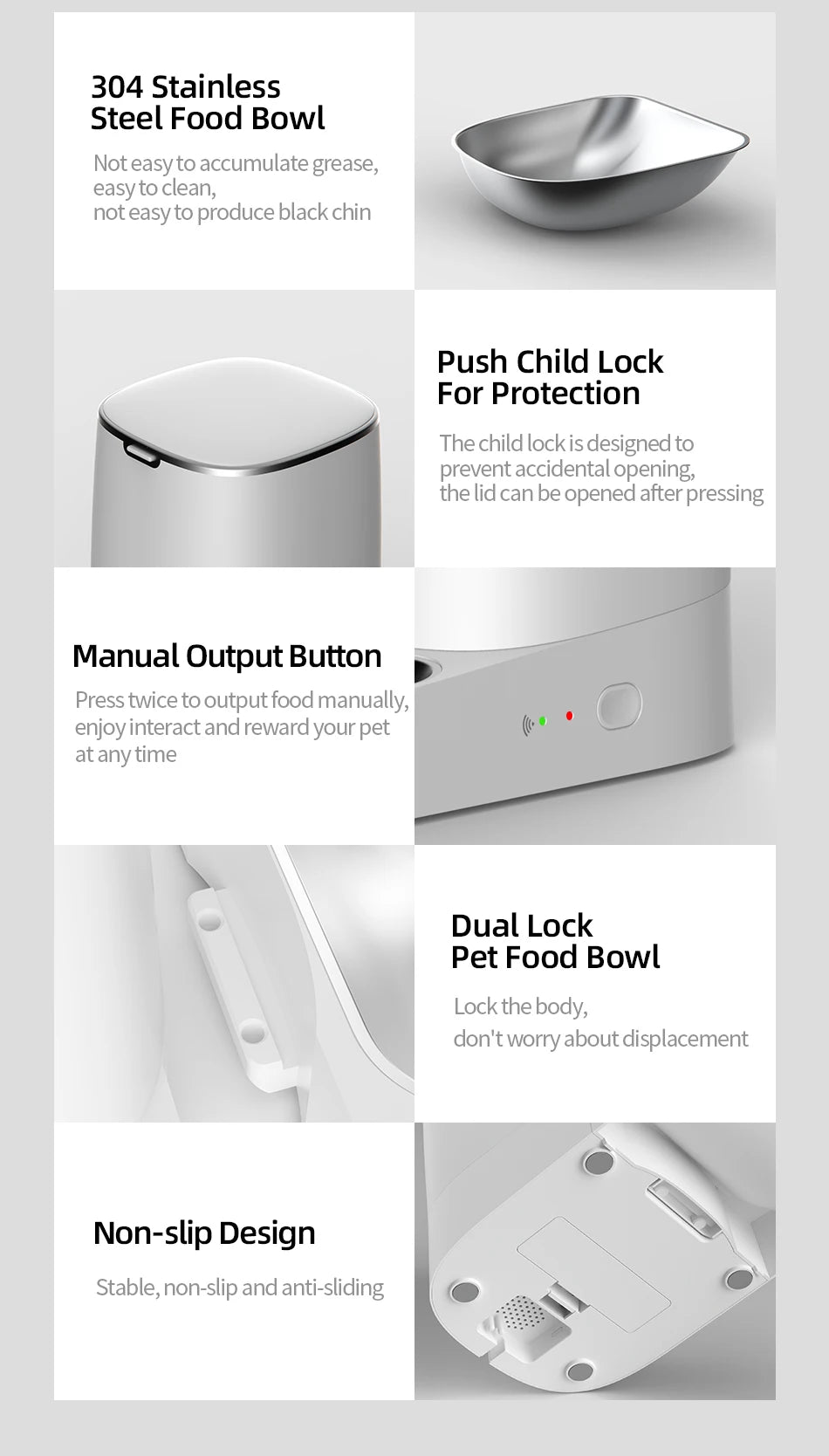 Smart WiFi Automatic Pet Feeder to Schedule and Control Your Pets Meals Remotely