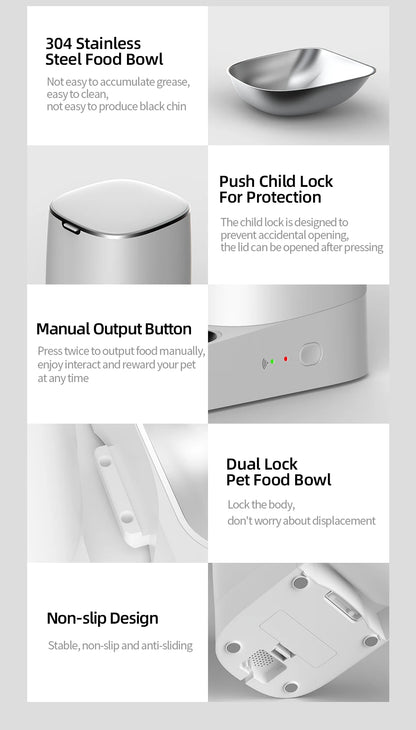 Smart WiFi Automatic Pet Feeder to Schedule and Control Your Pets Meals Remotely