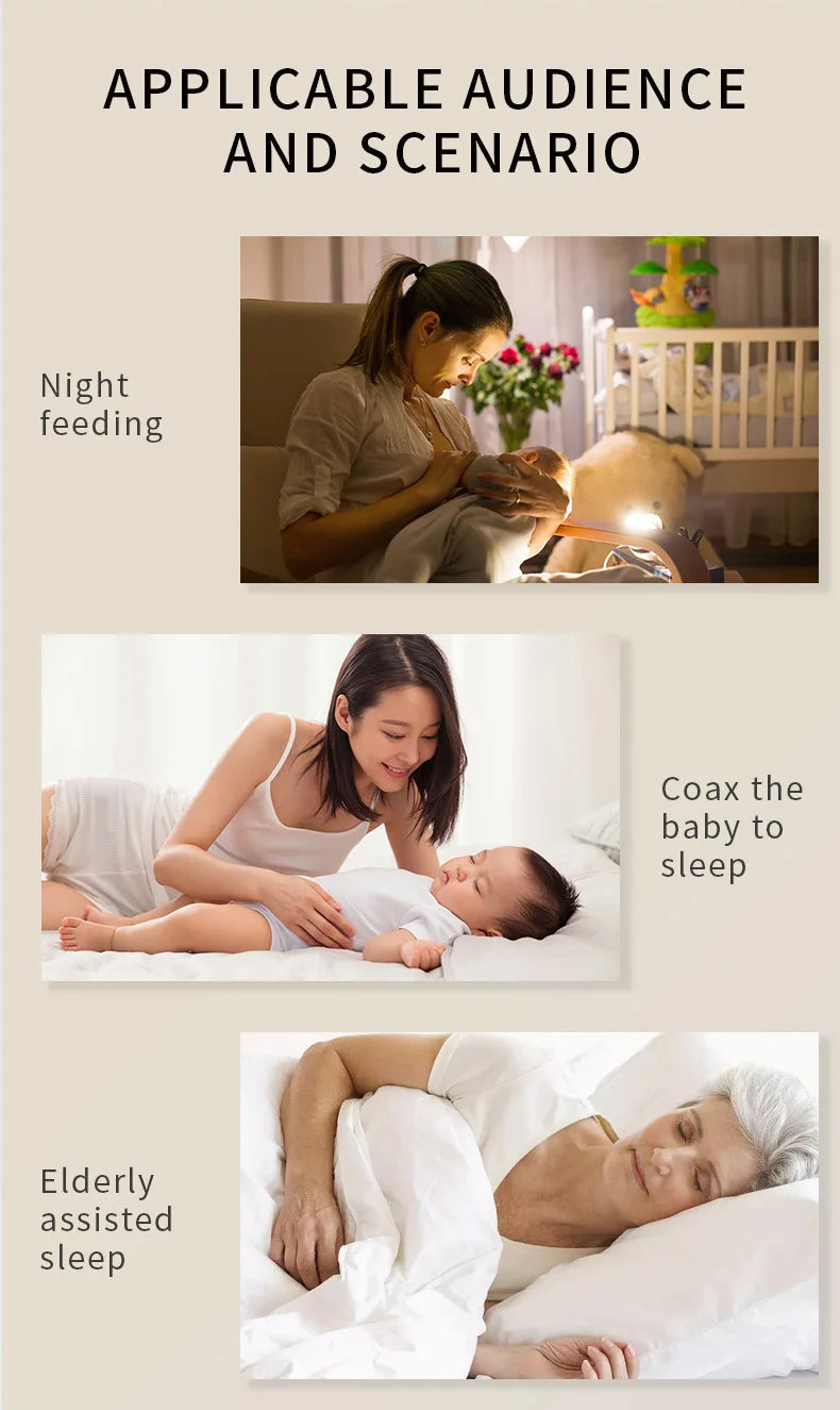 White Noise Machine with LED Night Light for Better Sleep for Babies and Adults