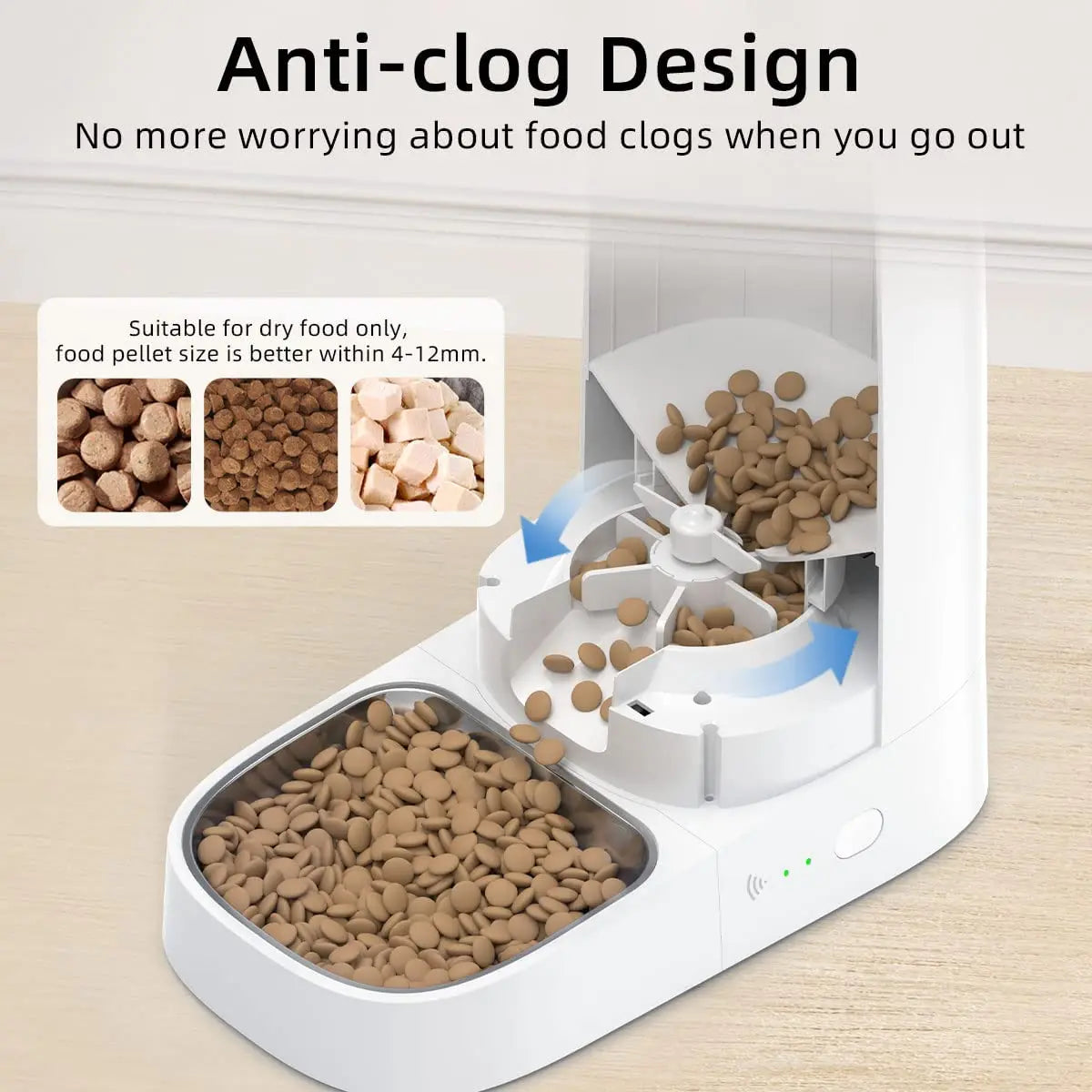 Smart WiFi Automatic Pet Feeder to Schedule and Control Your Pets Meals Remotely