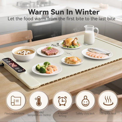 Electric Food Warming Tray to Keep Meals Hot for Parties and Everyday Dining