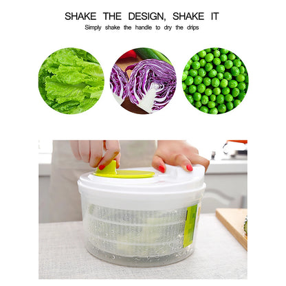 Salad Spinner and Drainer for Crisp Dry Greens Ready in Seconds