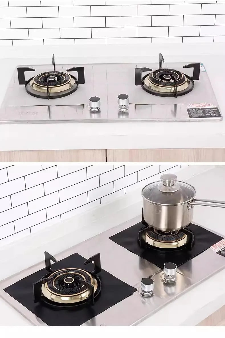 Heat Resistant Nonstick Stove Protector Pads for Mess Free Cooking and Easy Cleanup