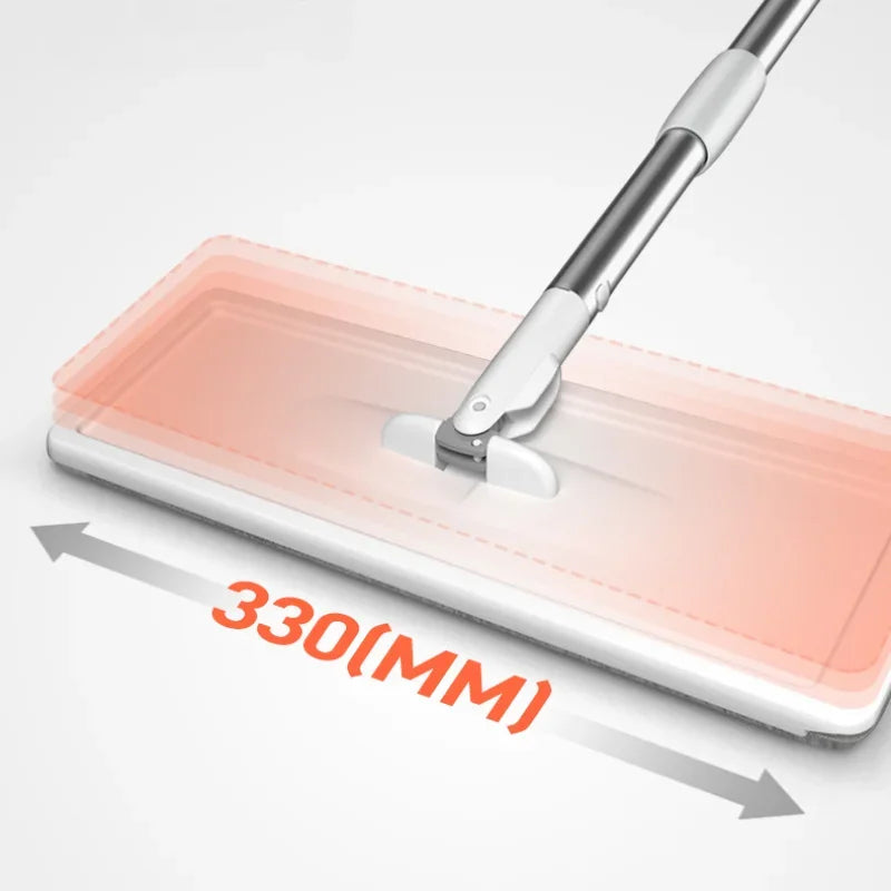 Self Wringing Mop and Bucket Set for Easy Floor Cleaning on Any Surface