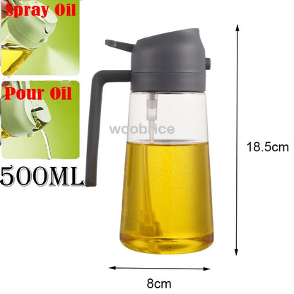 Olive Oil Mist Spray Bottle with Auto Lid for Precise Mess Free Cooking