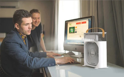3 in 1 USB Desktop Cooling Fan and Humidifier to Stay Cool and Comfortable Anywhere