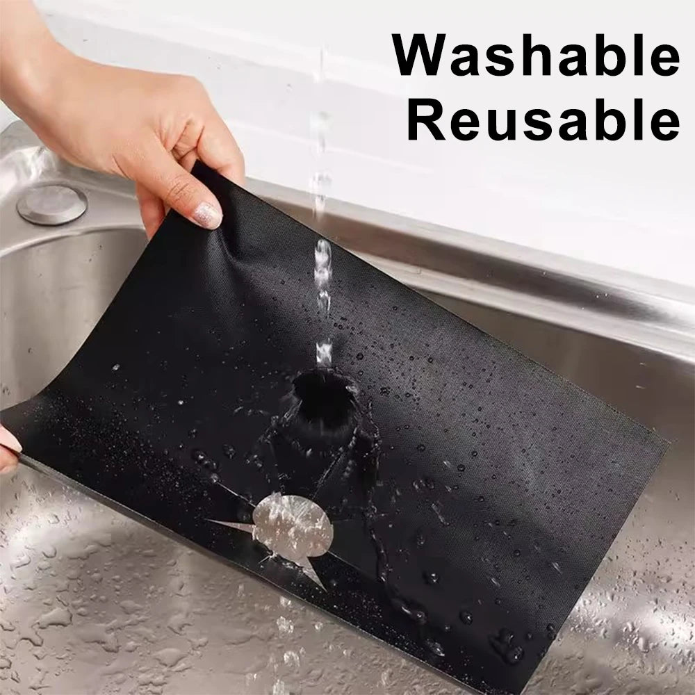 Heat Resistant Nonstick Stove Protector Pads for Mess Free Cooking and Easy Cleanup