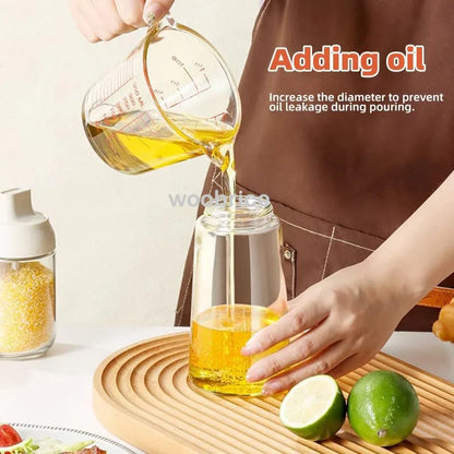 Olive Oil Mist Spray Bottle with Auto Lid for Precise Mess Free Cooking