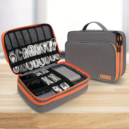 Multi Layer Travel Cable Organizer Bag to Keep Every Charger and Accessory Tangle Free