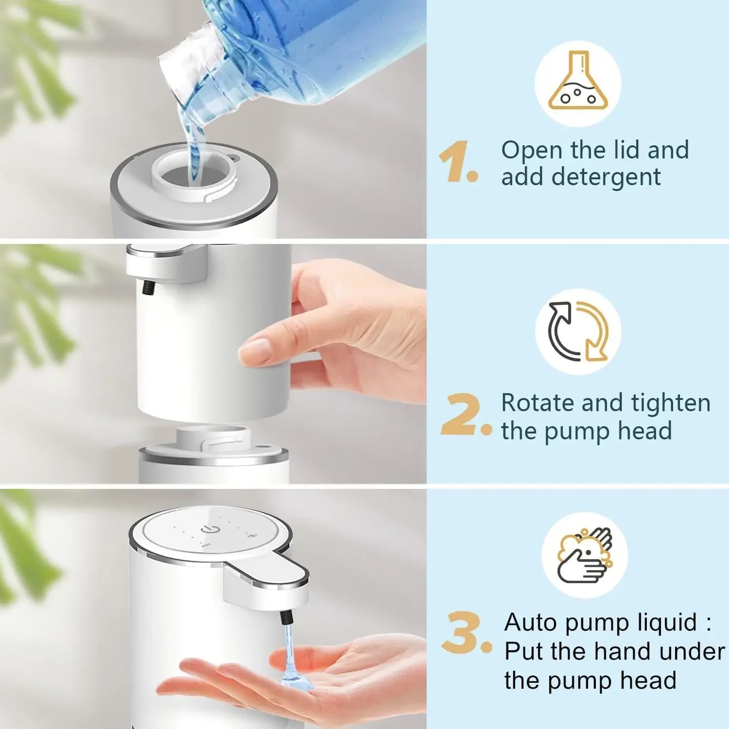 Touchless Automatic Soap Dispenser for Hygienic Handsfree Lathering Every Time