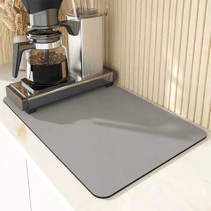 Super Absorbent Nonslip Dish Drying Mat to Keep Counters Dry and Spotless