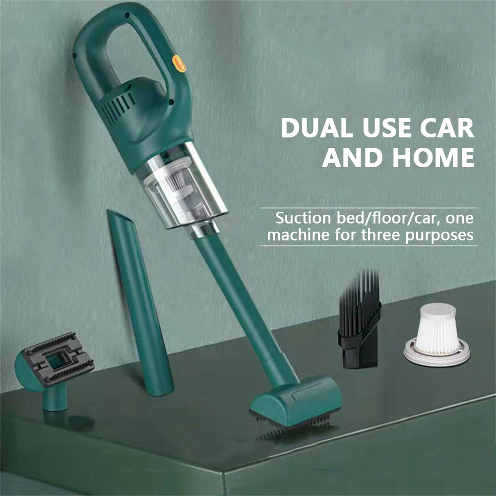 50000Pa Cordless Handheld Vacuum for Powerful Suction on Home Car and Pet Hair
