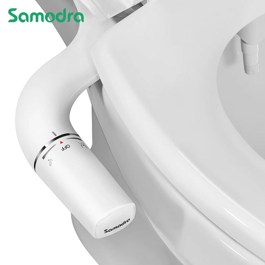 Ultra Slim Bidet Attachment with Dual Nozzle for Fresh Clean Feel and Easy Install