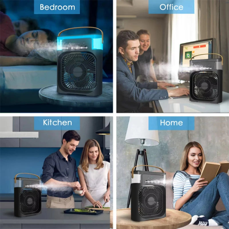 3 in 1 USB Desktop Cooling Fan and Humidifier to Stay Cool and Comfortable Anywhere