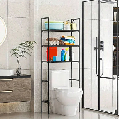 Over the Toilet Multi Tier Storage Rack to Maximize Bathroom Space Without Drilling