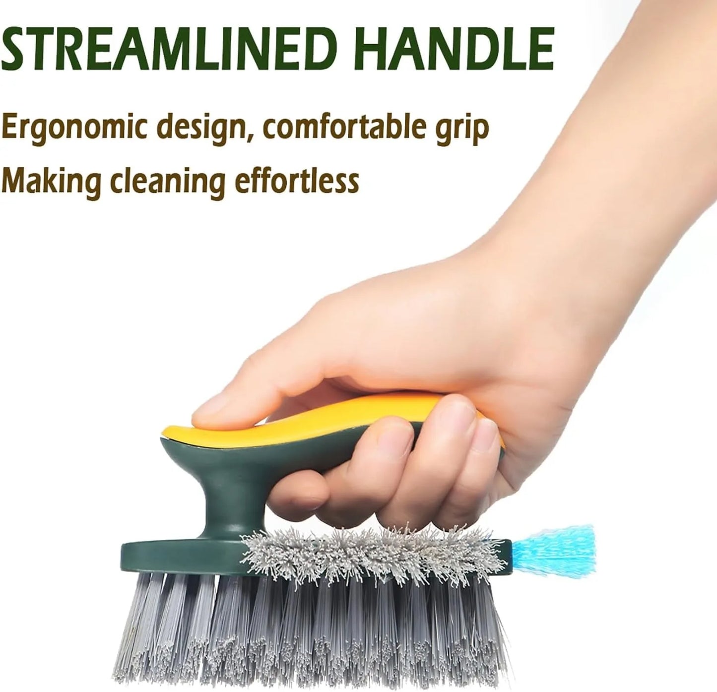 2 in 1 Multi Surface Cleaning Brush to Reach Every Crevice and Leave No Spot Behind