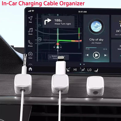 Magnetic Cable Organizer Clips to Keep Cords Tidy on Any Desk or Surface