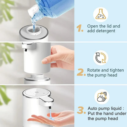 Touchless Automatic Soap Dispenser for Hygienic Handsfree Lathering Every Time