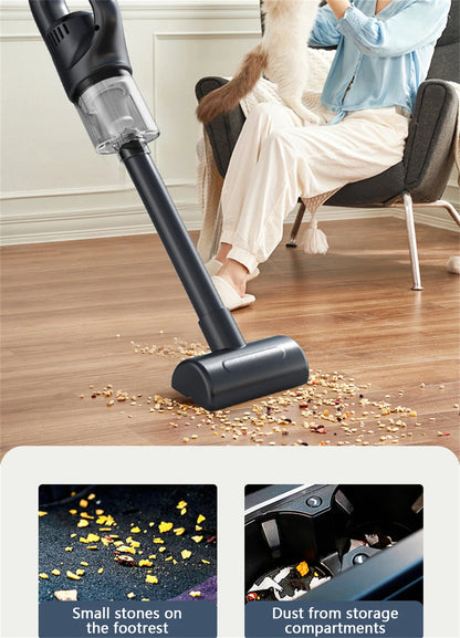 50000Pa Cordless Handheld Vacuum for Powerful Suction on Home Car and Pet Hair