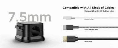Magnetic Cable Organizer Clips to Keep Cords Tidy on Any Desk or Surface