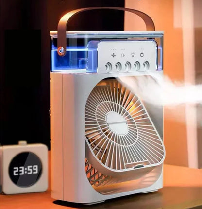 3 in 1 USB Desktop Cooling Fan and Humidifier to Stay Cool and Comfortable Anywhere