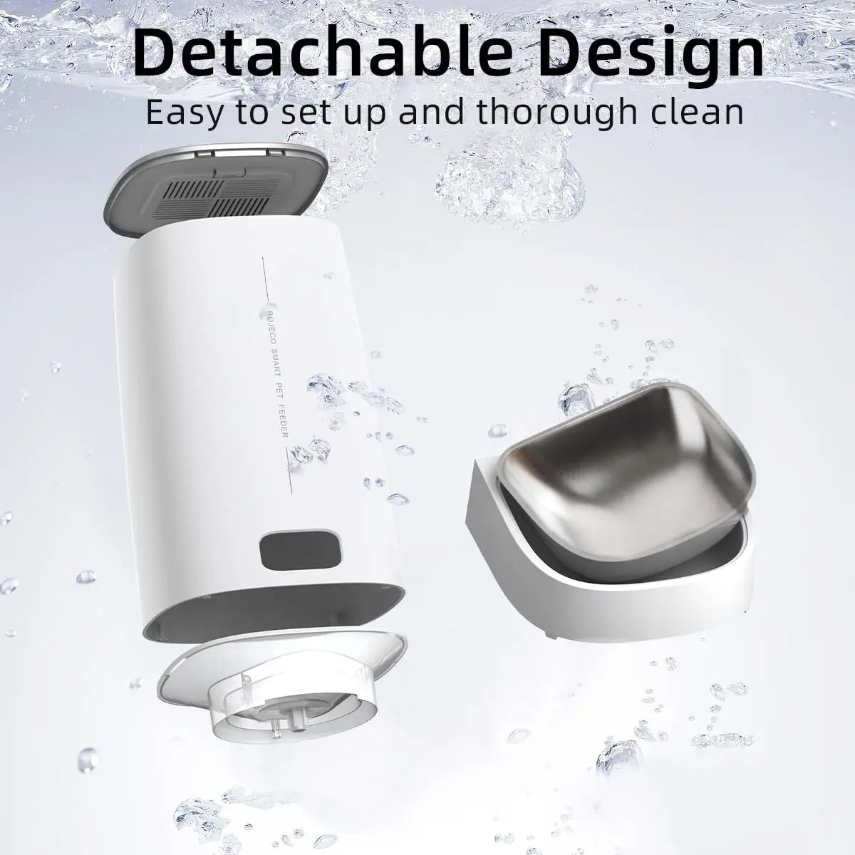 Smart WiFi Automatic Pet Feeder to Schedule and Control Your Pets Meals Remotely