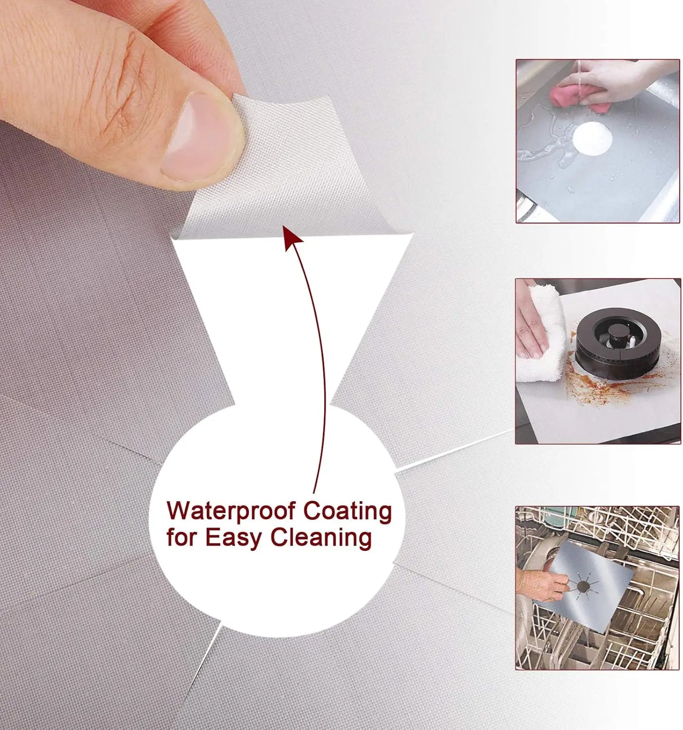 Heat Resistant Nonstick Stove Protector Pads for Mess Free Cooking and Easy Cleanup