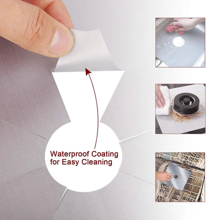 Heat Resistant Nonstick Stove Protector Pads for Mess Free Cooking and Easy Cleanup