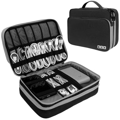 Multi Layer Travel Cable Organizer Bag to Keep Every Charger and Accessory Tangle Free