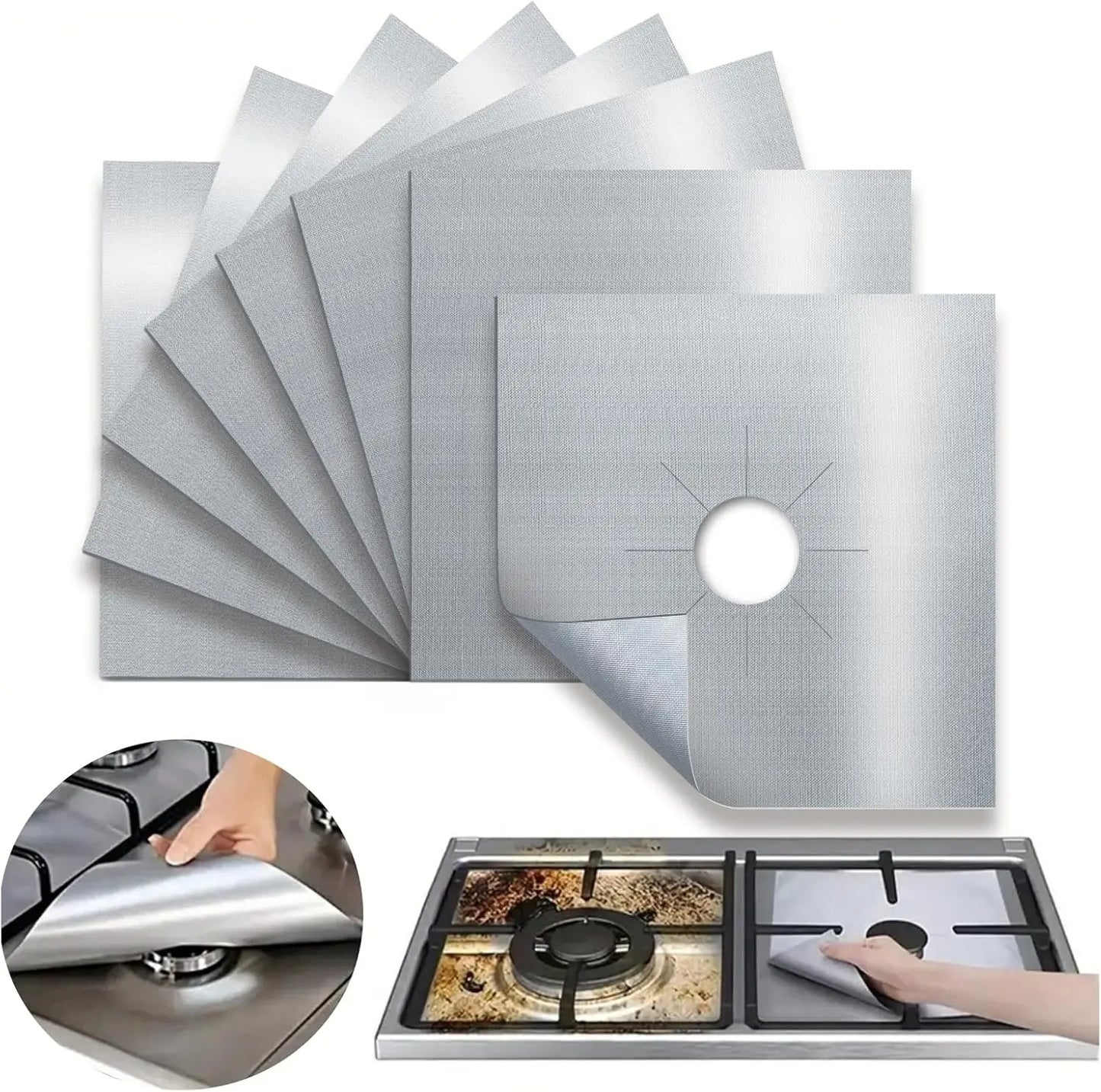 Heat Resistant Nonstick Stove Protector Pads for Mess Free Cooking and Easy Cleanup