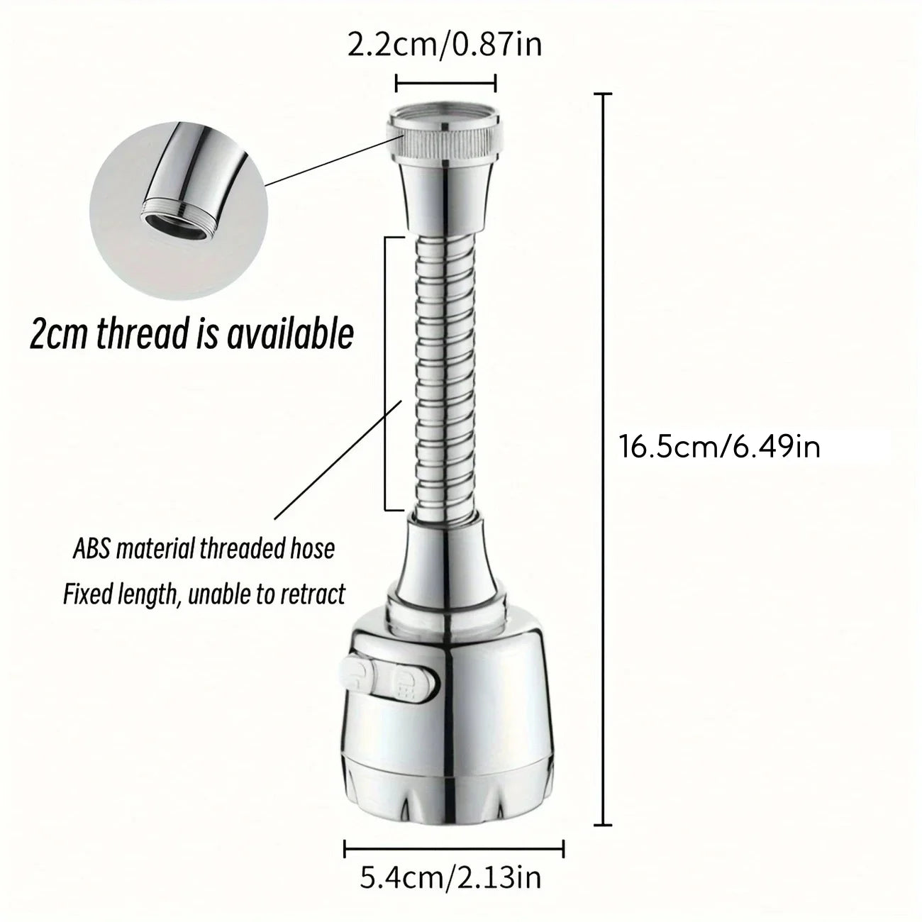 360 Degree Rotating Faucet Aerator to Save Water and Stop Splashing