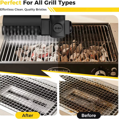 Cordless Electric BBQ Grill Brush for Deep Cleaning Heavy Grease Effortlessly
