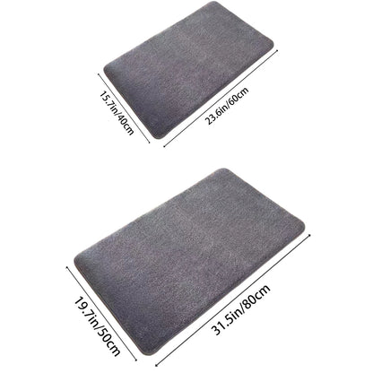 Coral Velvet Anti Slip Bath Mat for Ultra Absorbent Comfort in the Bathroom and Entryway