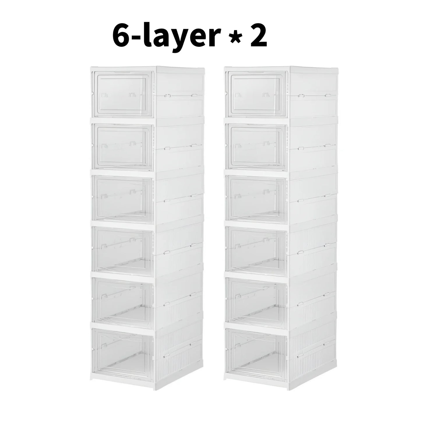 Stackable Clear Shoe Storage Boxes for Dustproof Space Saving Sneaker Organization