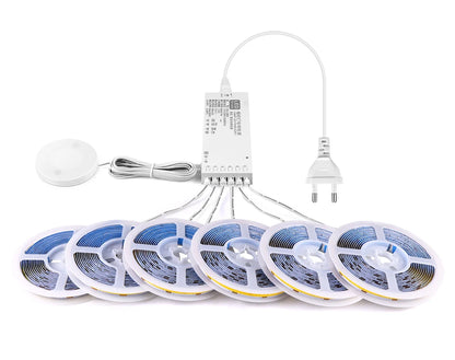 Dimmable LED Cabinet Strip Light with Motion Sensor for Instant Handsfree Lighting