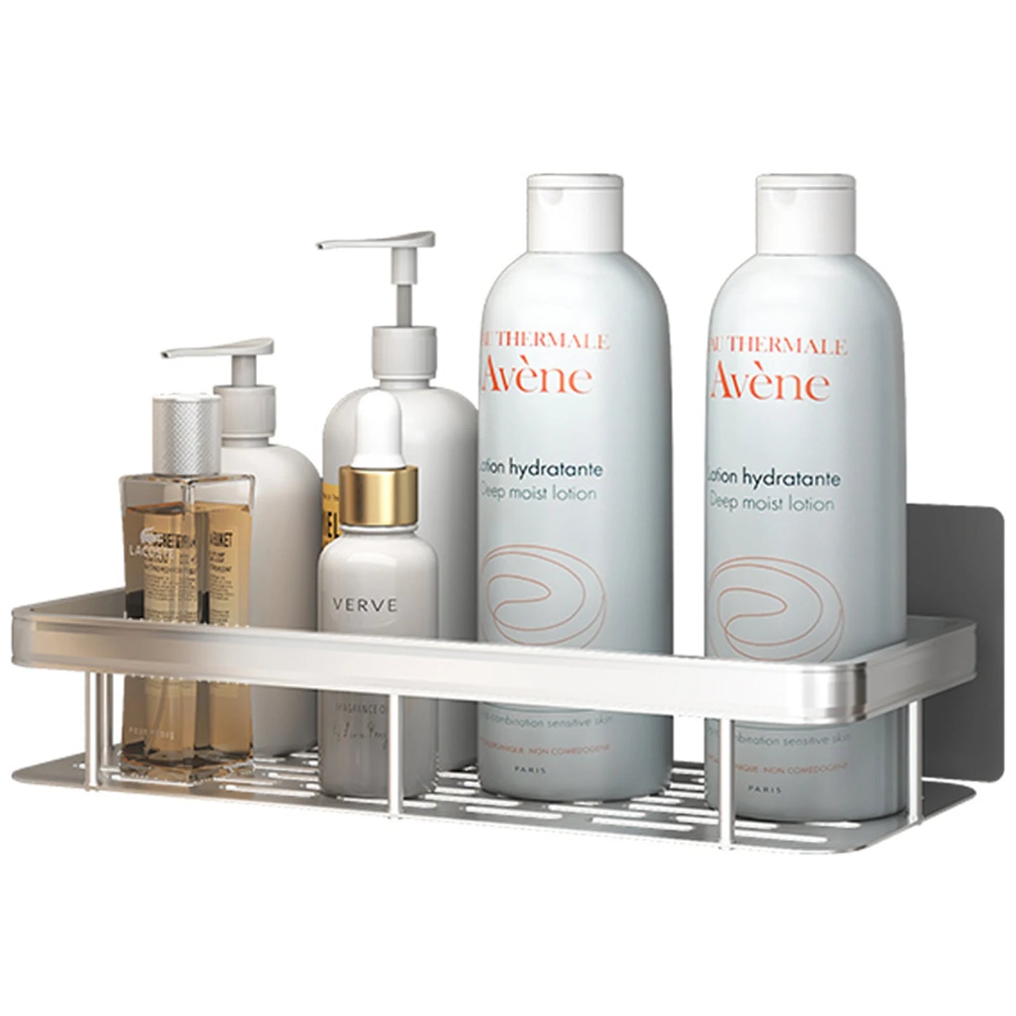 Rustproof Stainless Steel Suction Shower Rack for Bathroom Storage That Stays Put