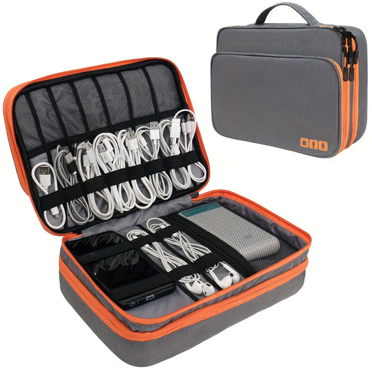 Multi Layer Travel Cable Organizer Bag to Keep Every Charger and Accessory Tangle Free
