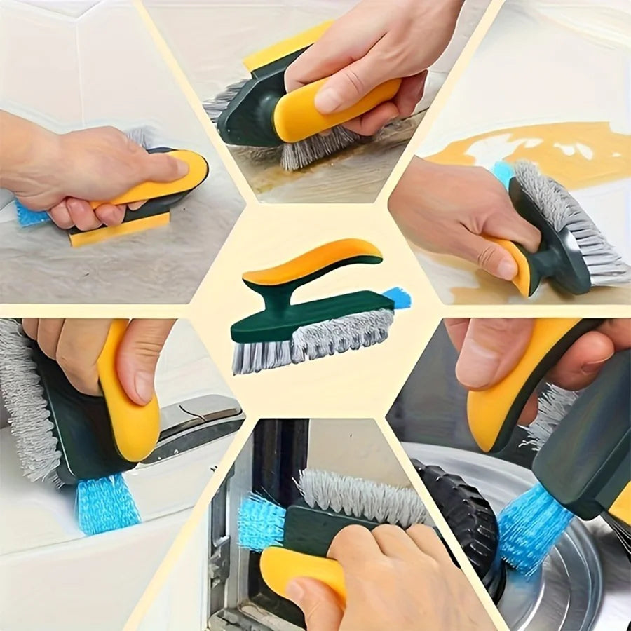 2 in 1 Multi Surface Cleaning Brush to Reach Every Crevice and Leave No Spot Behind
