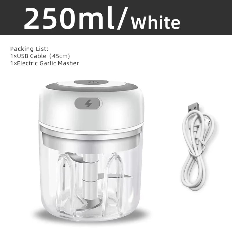 USB Electric Garlic and Vegetable Chopper for Effortless Meal Prep