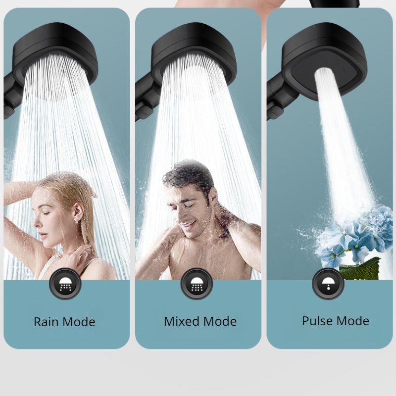 3 Mode High Pressure Water Saving Shower Head with One Touch Flow Control