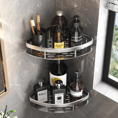 Rustproof Stainless Steel Suction Shower Rack for Bathroom Storage That Stays Put