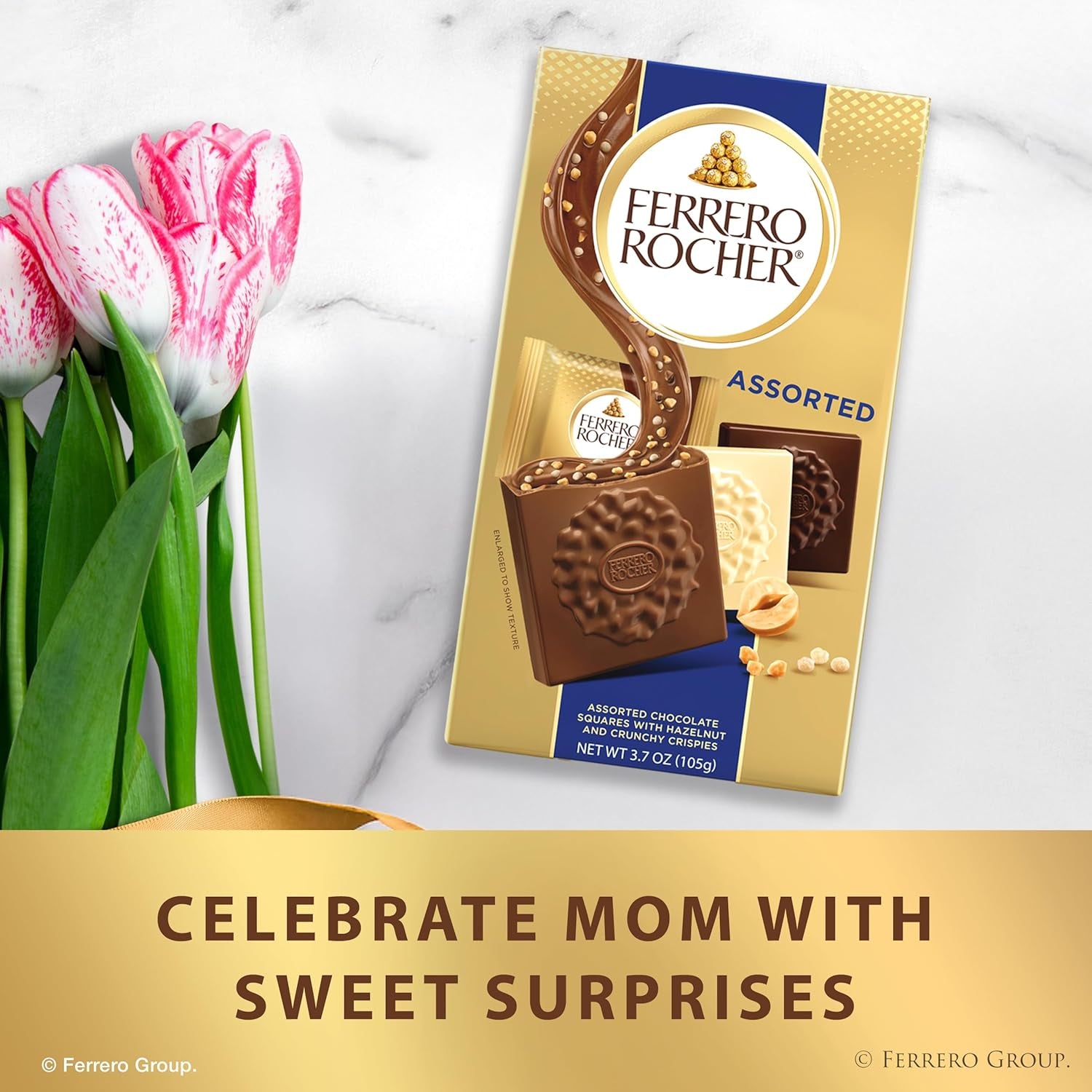 Premium Assorted Chocolate Squares, Individually Wrapped Chocolates, Great for Sharing or Gifting, 3.7 Oz